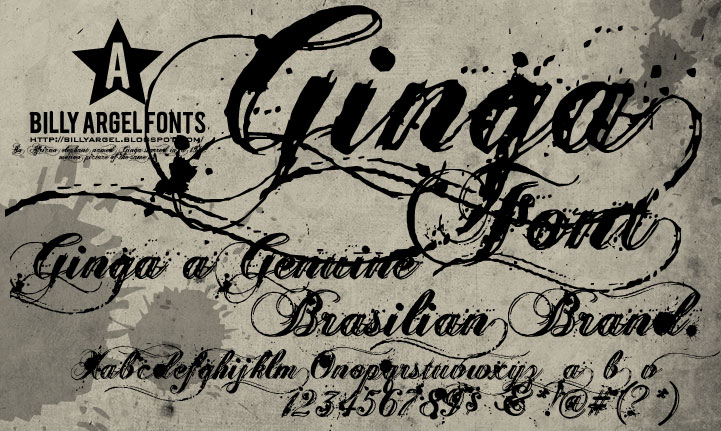Illustration for Ginga font