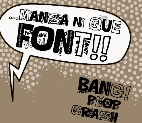 Illustration for Que FONTita! font